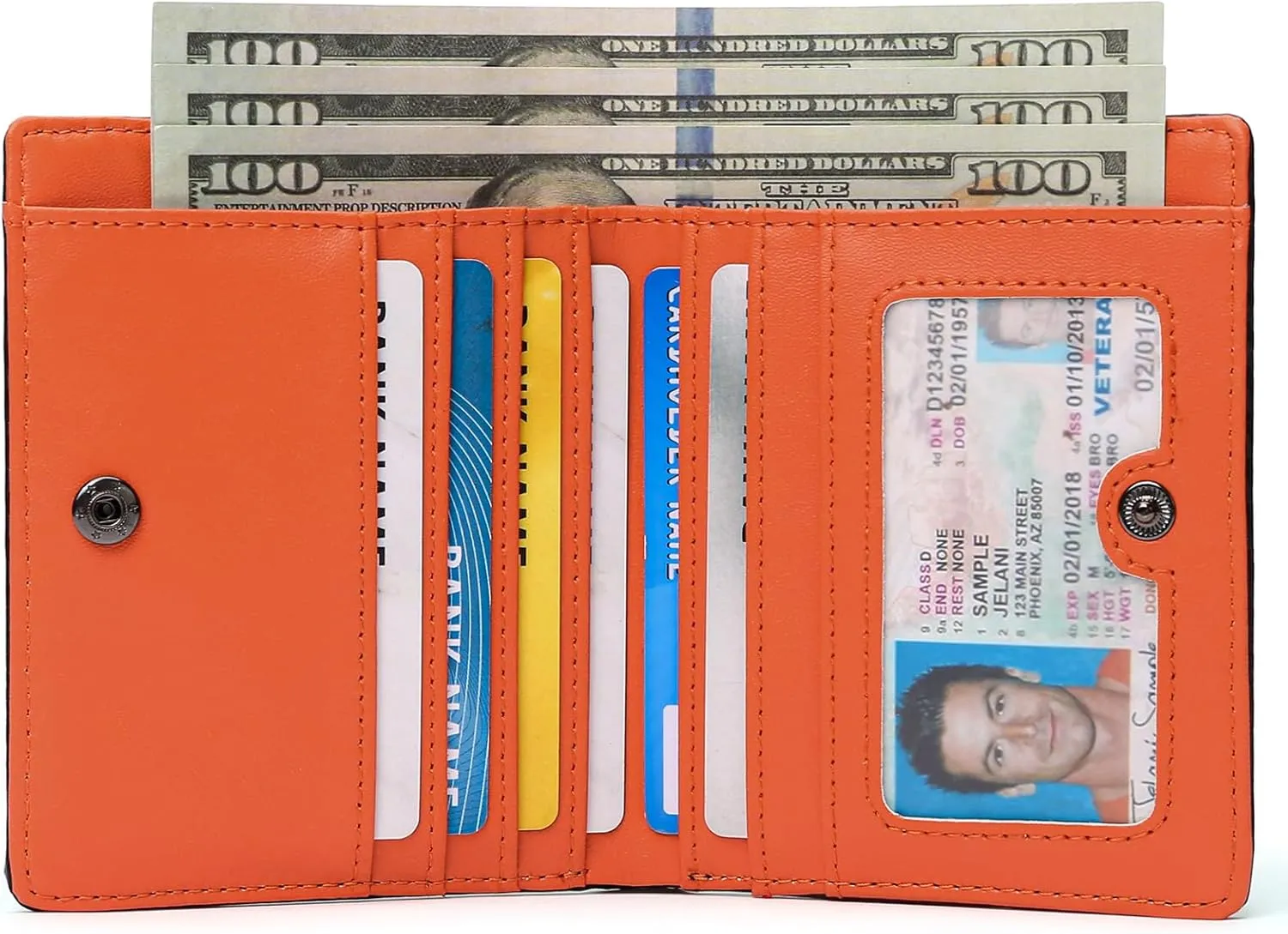 GAEKEAO Mens Wallet Slim Bifold RFID Blocking Thin Credit Card Holder Genuine Leather Minimalist Front Pocket Wallets for Men with Zipper Coin Pocket