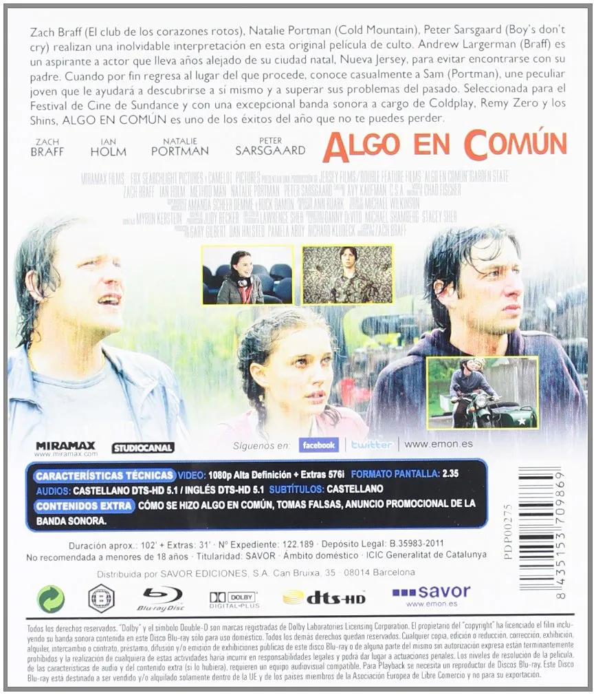 Garden State ( Large ) ( Large's Ark ) [ NON-USA FORMAT, Blu-Ray, Reg.B Import - Spain ]