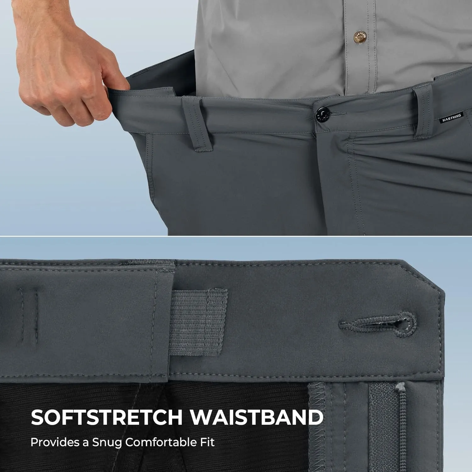 KastKing Cool Caster Men's Fishing Shorts, UPF 50  Hiking Shorts, 10.5?? and 7.5?? Available, Water Repellent, 4-Way Stretch