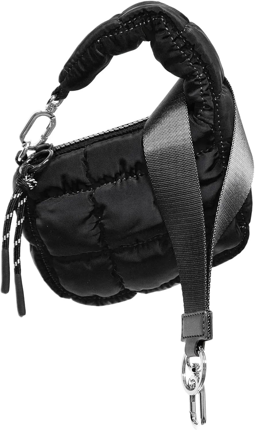 Mini Quilted Wristlet Bag for Women, Puffer Handbags,Evening Bags,Charm Lipstick Bag,Cute bag Charm for Gift