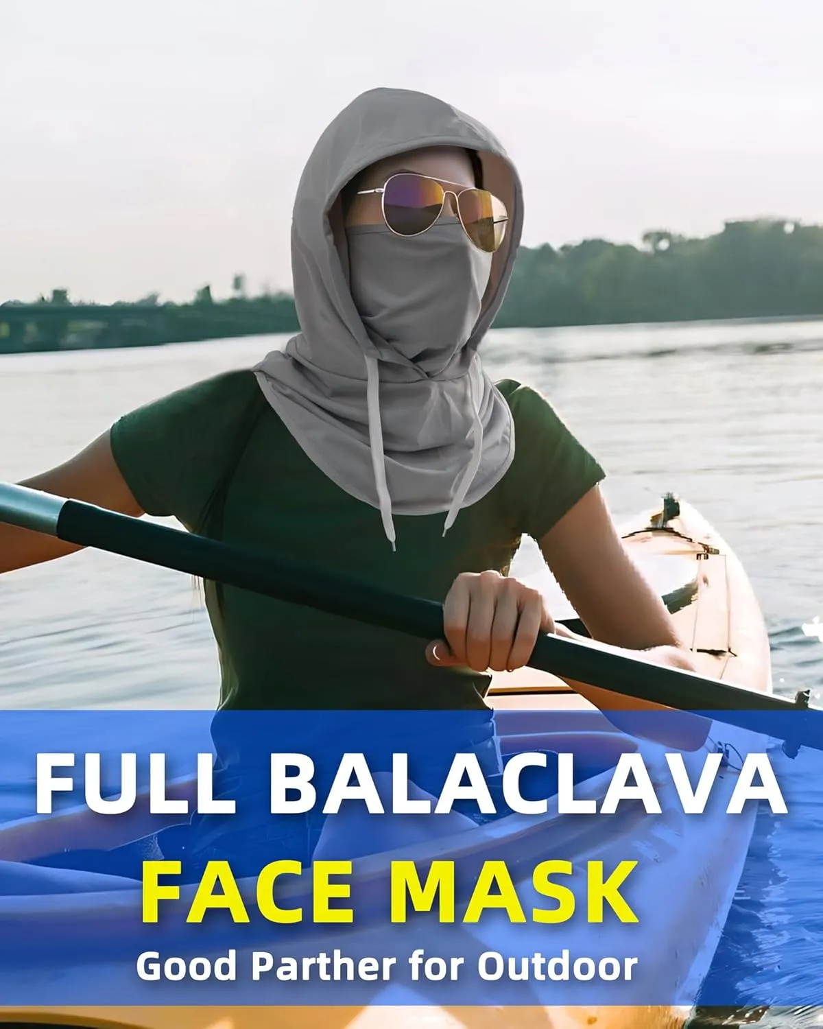 Summer Balaclava Face Mask with Breathable Holes Sun Face Shield UV Protection Full Head Mask for Men Women Fishing Cycling